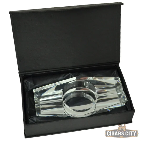 2-Finger Crystal Hexagon Ashtray