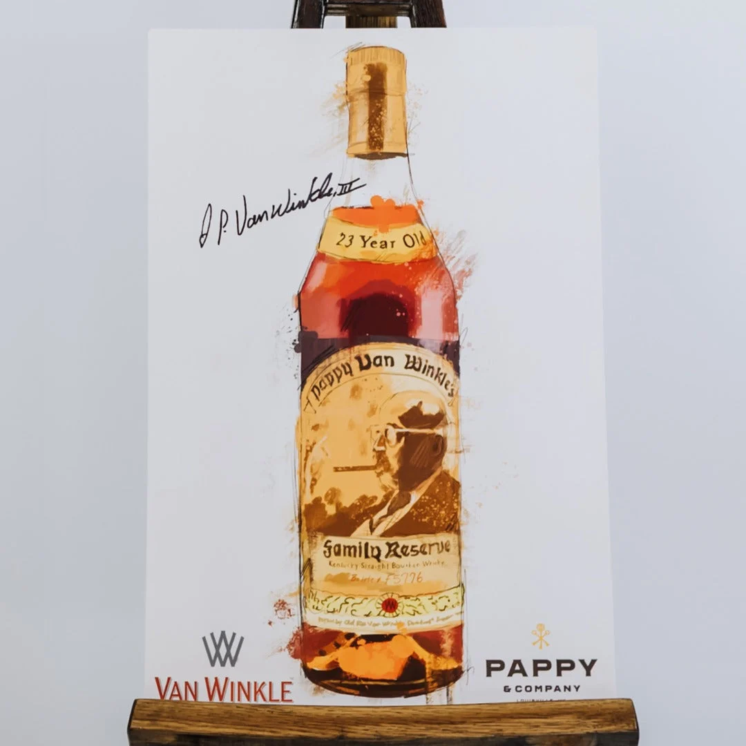 23-Year Pappy Bottle Art Poster