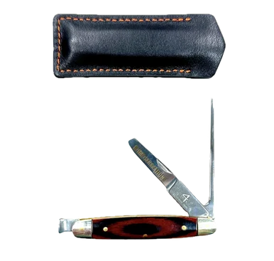 4th Generation Blackwood & Stainless Steel Pipe Tool With Leather Sheath