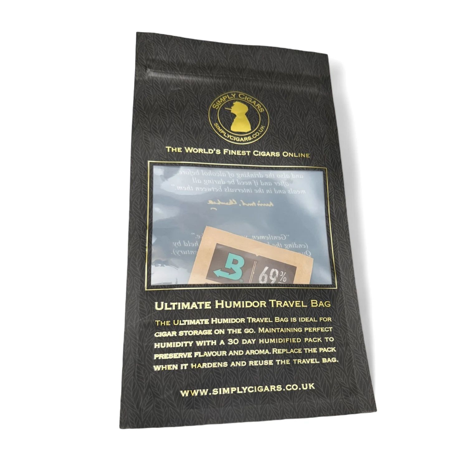 Simply Cigars Ultimate Humidified Cigar Bag - up to 10 Cigar Capacity