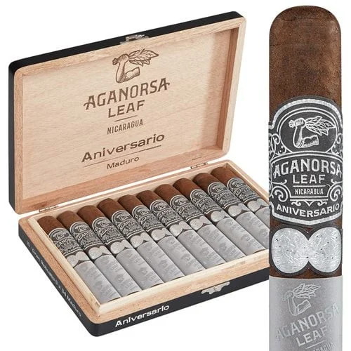 Aganorsa Leaf Aniversario Maduro Lancero (7.5x40 / Box 16) + Flash Sale!