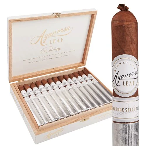 Aganorsa Leaf Signature Maduro Corona Gorda (6" x 44)