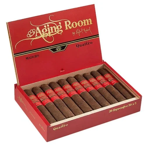 Aging Room Quattro Maduro Espressivo Robusto (5" x 50) Box of 20