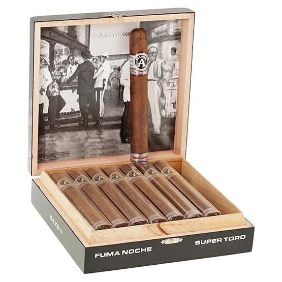 Aladino Fuma Noche Maduro Super Toro Cigar – Box of 16