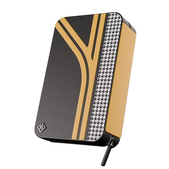 Alestimo Black and Tan Cigar Bag – 6 Cigar Capacity