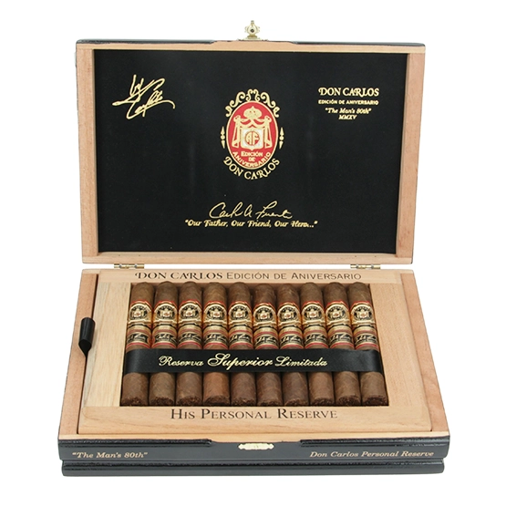 Arturo Fuente Don Carlos The Man’s 80th – Personal Reserve Cigar – Box of 20