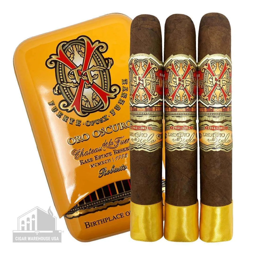 Arturo Fuente X OXO Oro Oscuro Robusto Tin – 3 Pack