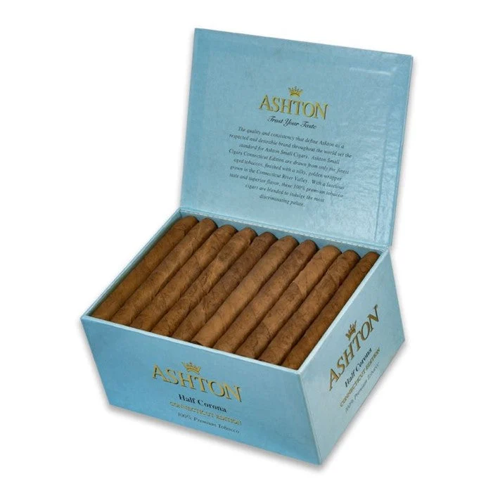 Ashton Connecticut Half Corona Cigars Box of 50