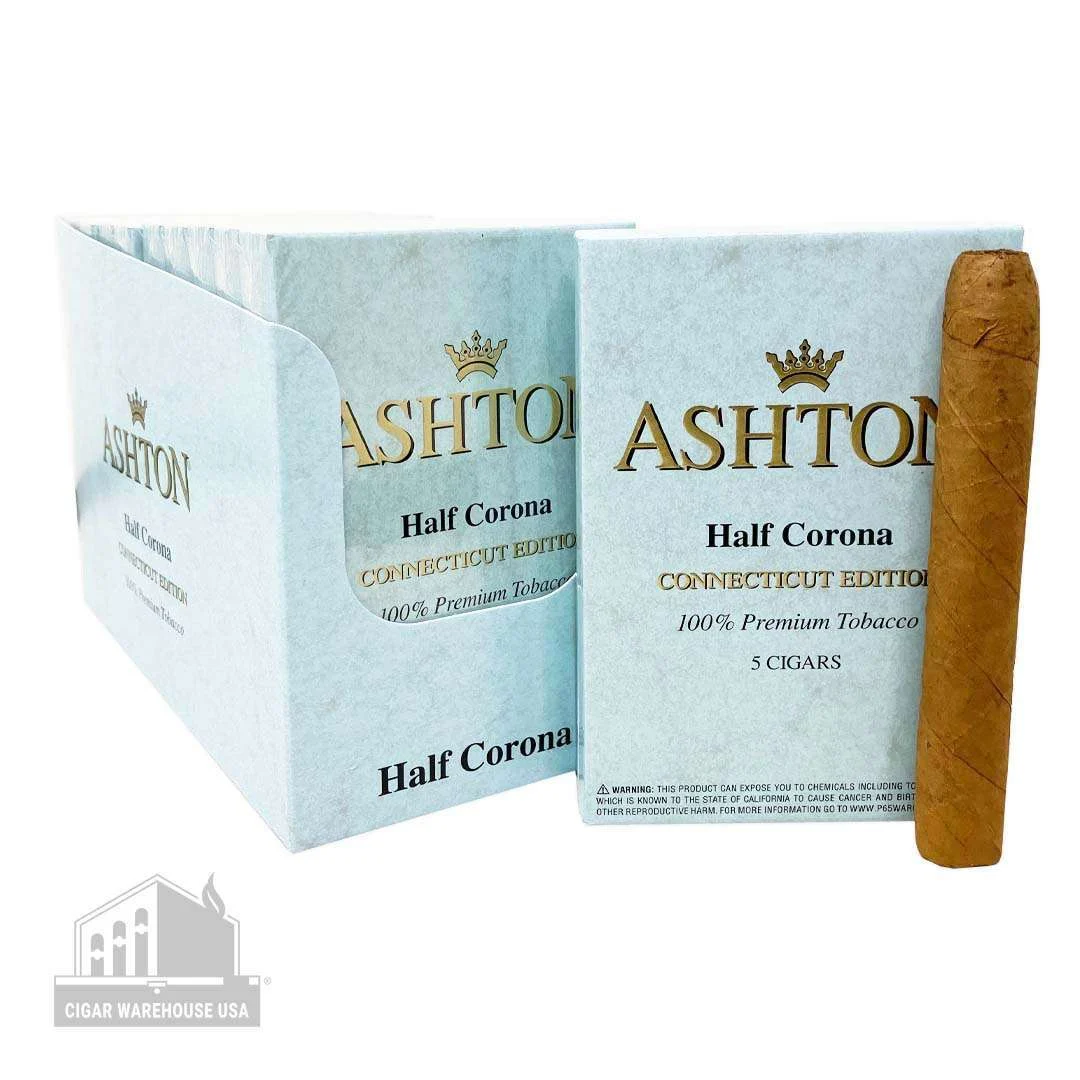 Ashton Small Cigars Connecticut Half Corona – Tins