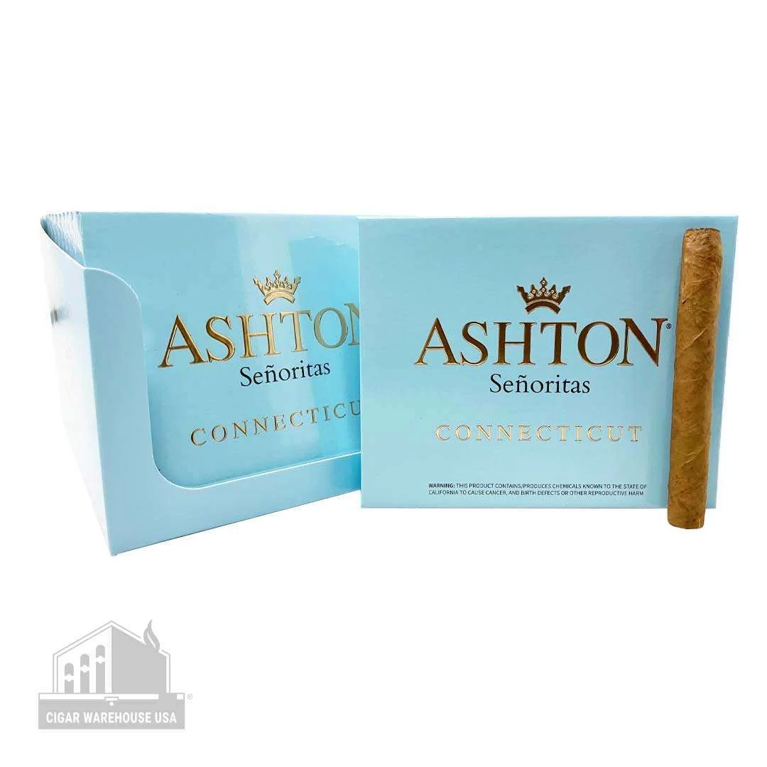 Ashton Small Cigars Connecticut Senoritas – Tins