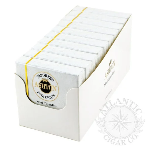 Ashton Small Cigars Mini Cigarillos 20's White Packs