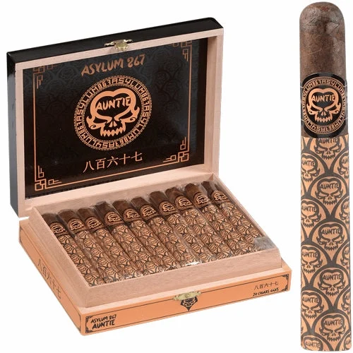 Asylum 867 Auntie Petite Corona (5" x 44) Box of 20