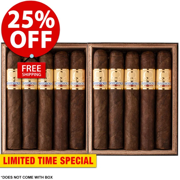 Asylum Insideous Robusto Maduro (5x50 / 10 PACK SPECIAL) + 25% OFF RETAIL! + FREE SHIPPING ON YOUR ENTIRE ORDER!