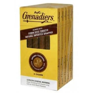 AYC Grenadier Nat Dark Yellow 5 Packs of 6 (30 Cigars Total)