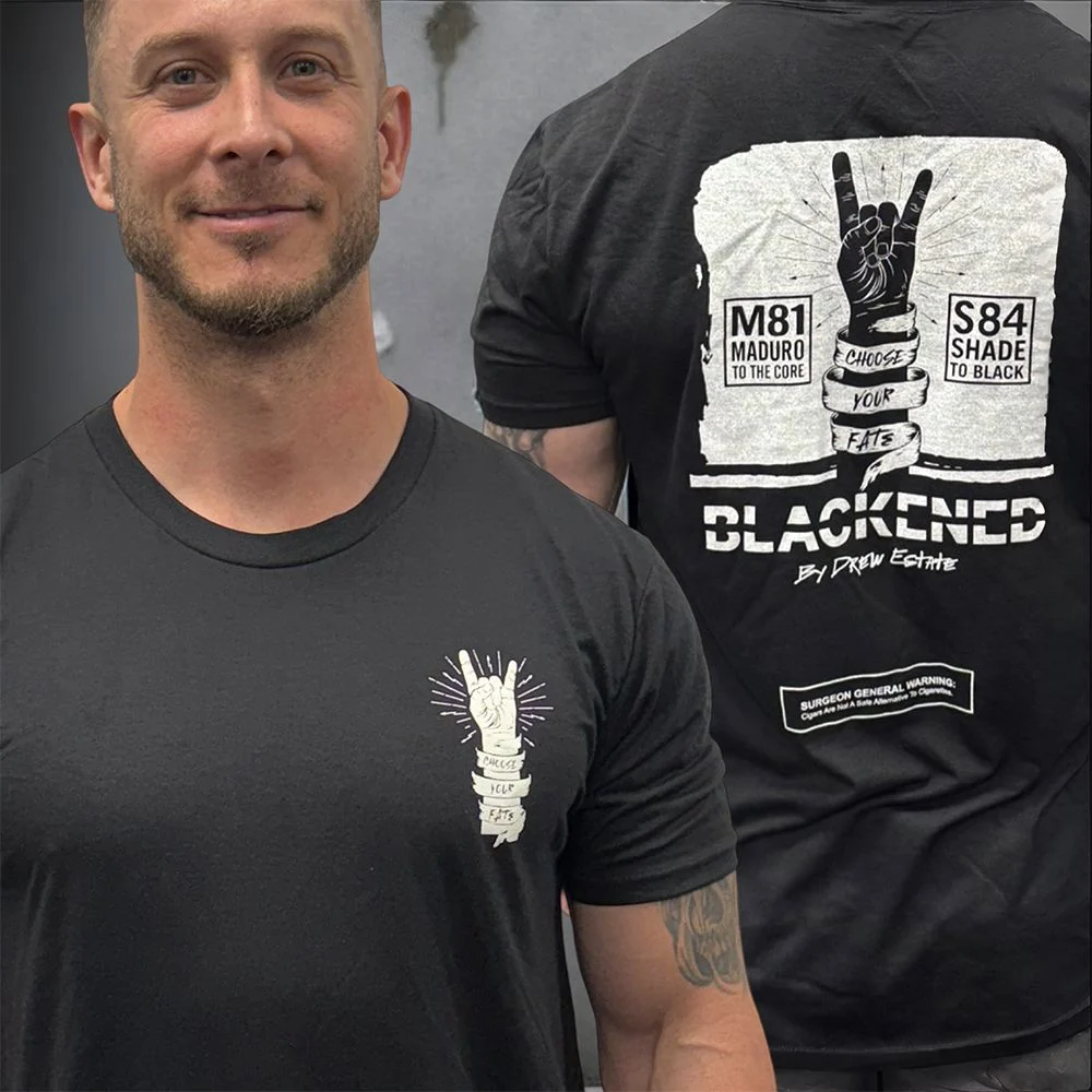 Black "Choose Your Fate" Blackened T-Shirt