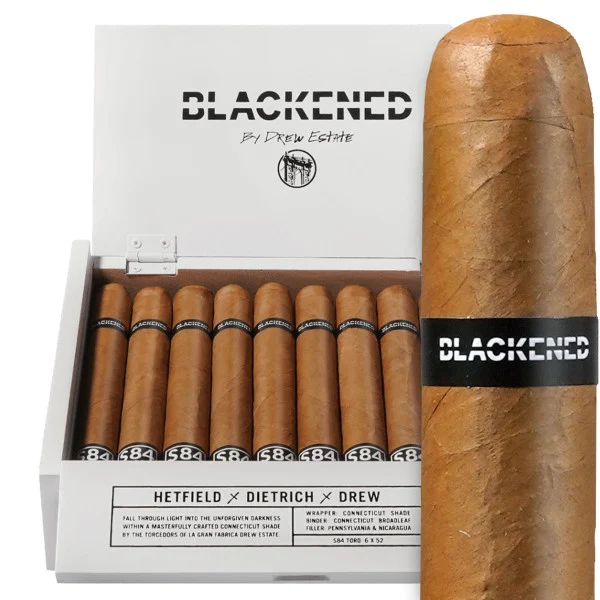 Blackened S84 Shade to Black by Drew Estate Corona Doble (7x50 / Box 20)