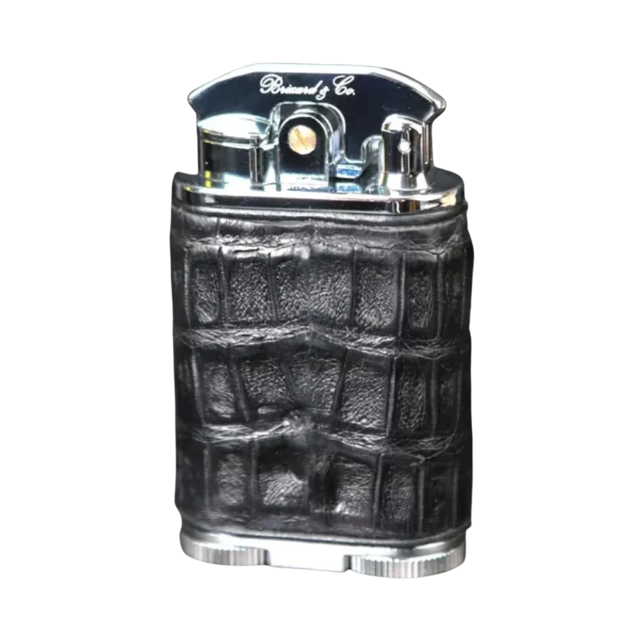 Brizard & Co. Gatsby Lighter - Genuine Black Caiman