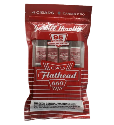 CAO Flathead V660 Carb 4-Pack Humibag Sampler