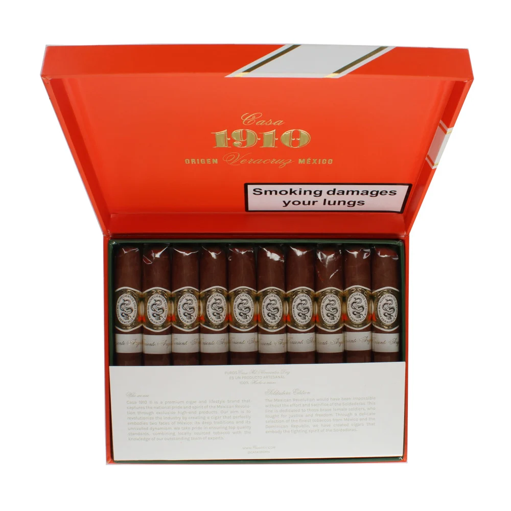 Casa 1910 Soldadera Edition Teniente Angela Toro - Box of 10 Cigars