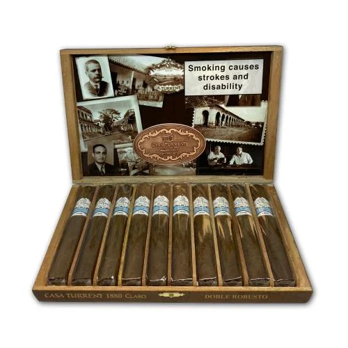 Casa Turrent 1880 Series Claro Double Robusto - Box of 10 Cigars