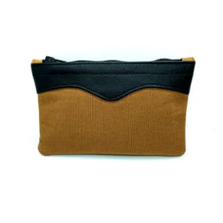 Castleford 6" Brown Canvas Zip Tobacco Pouch
