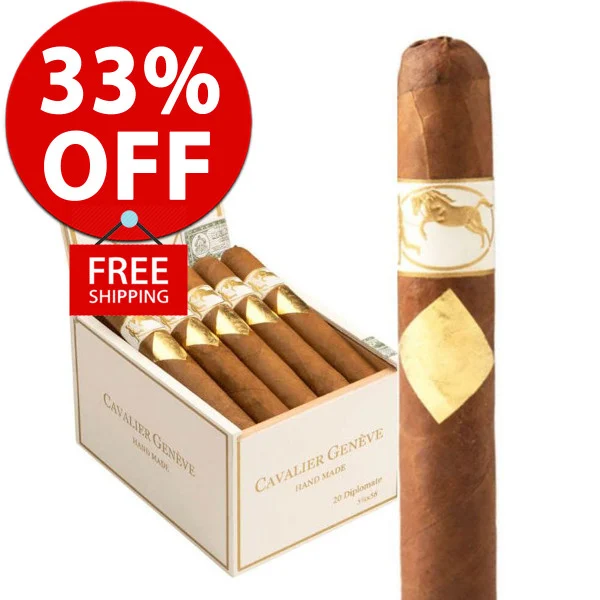 Cavalier Genève White Series Diplomate (5.5x56 / 10 Pack) + 33% OFF RETAIL! + FREE SHIPPING ON YOUR ENTIRE ORDER!