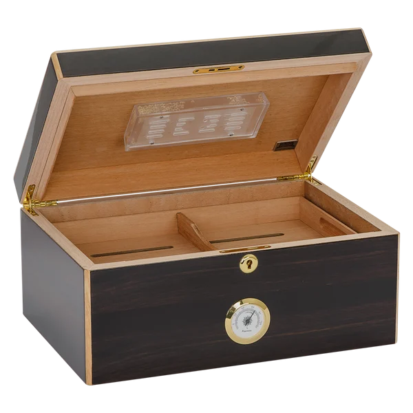 Cigar Humidor Supreme Ebony 75 Count