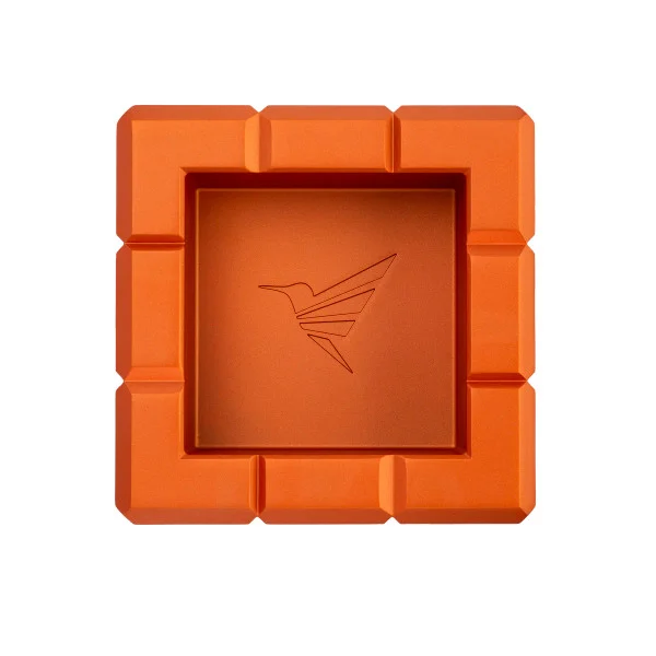 Colibri Heritage Cube Ashtray Orange