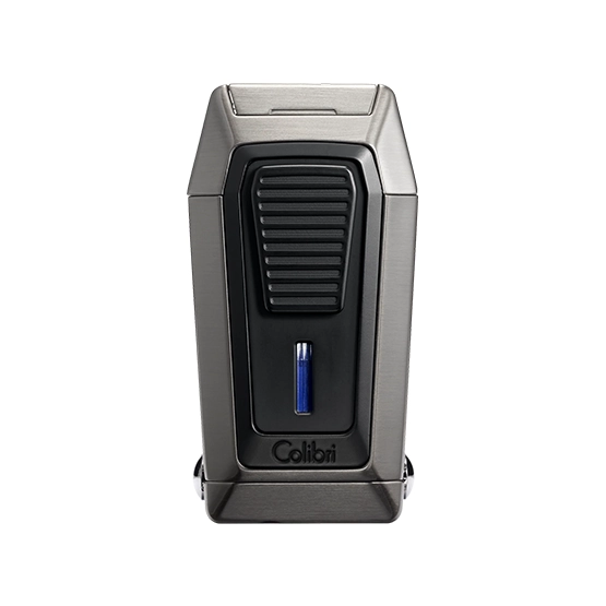 Colibri Quantum Triple Jet Lighter with V-Cutter – Gunmetal & Black
