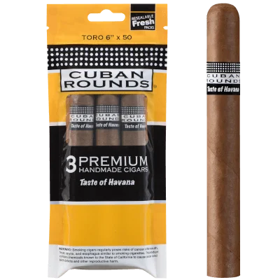Cuban Rounds Natural Toro Fresh 3 Pack