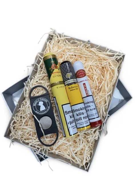 Cuban Selection Gift Box Sampler - 3 Cigars and Cutter