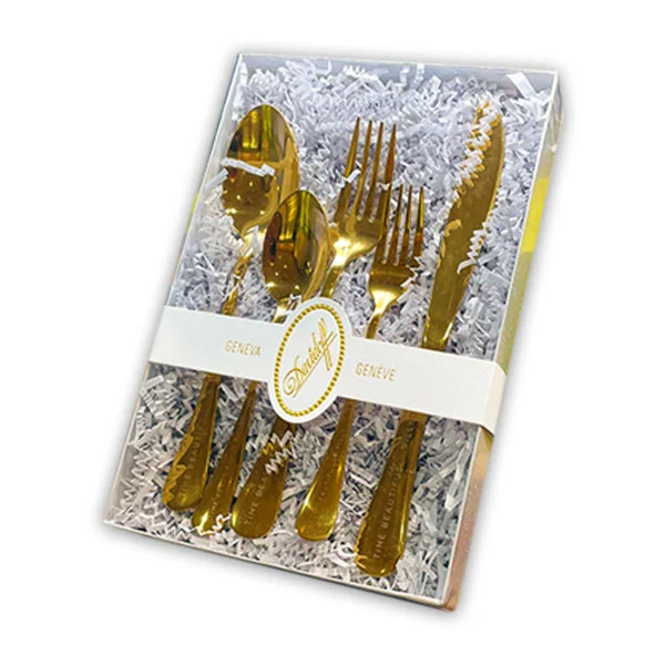 Davidoff Branded Gold Luxury Silverware Gift Set