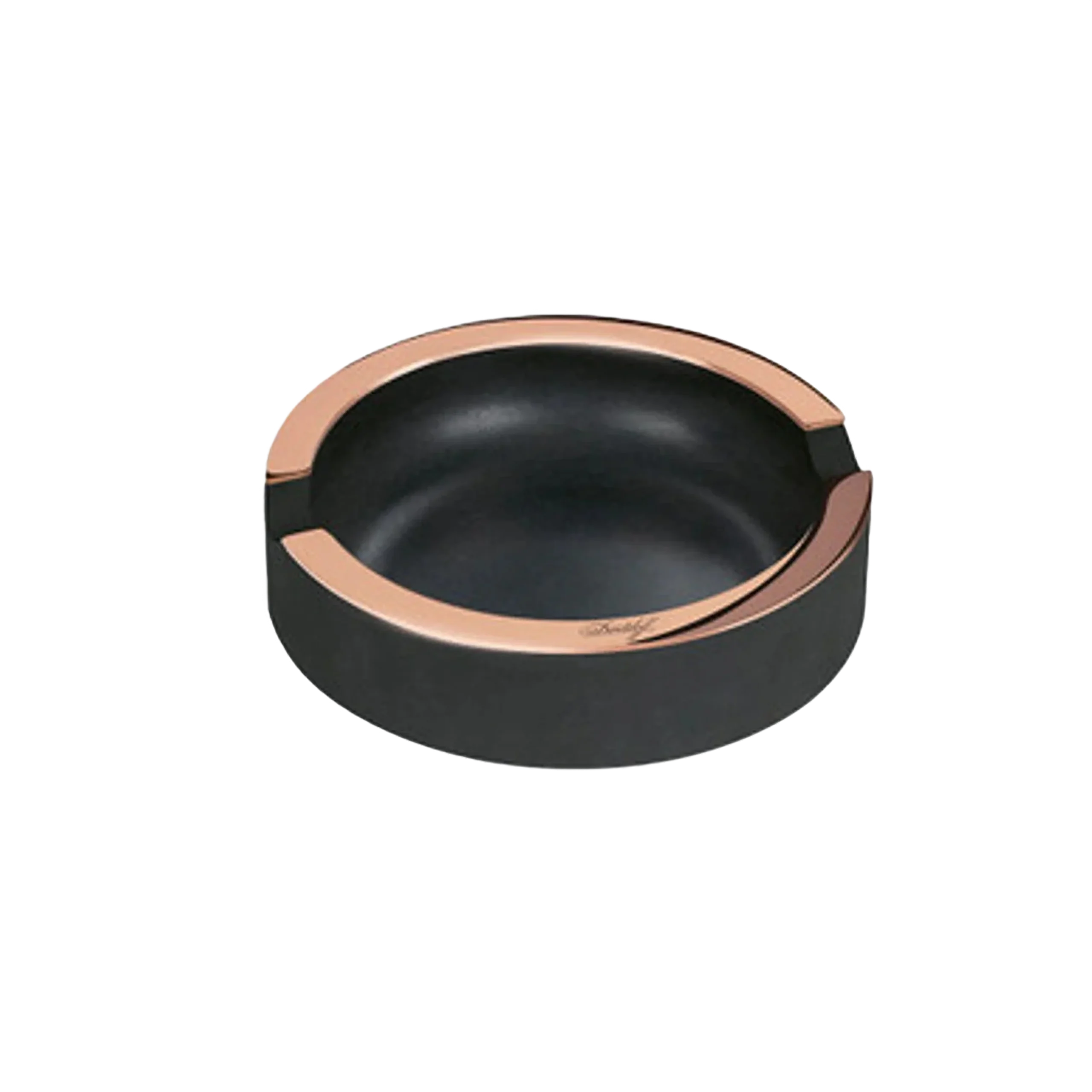 Davidoff Concrete Ashtray Small- Dark Grey/Gold