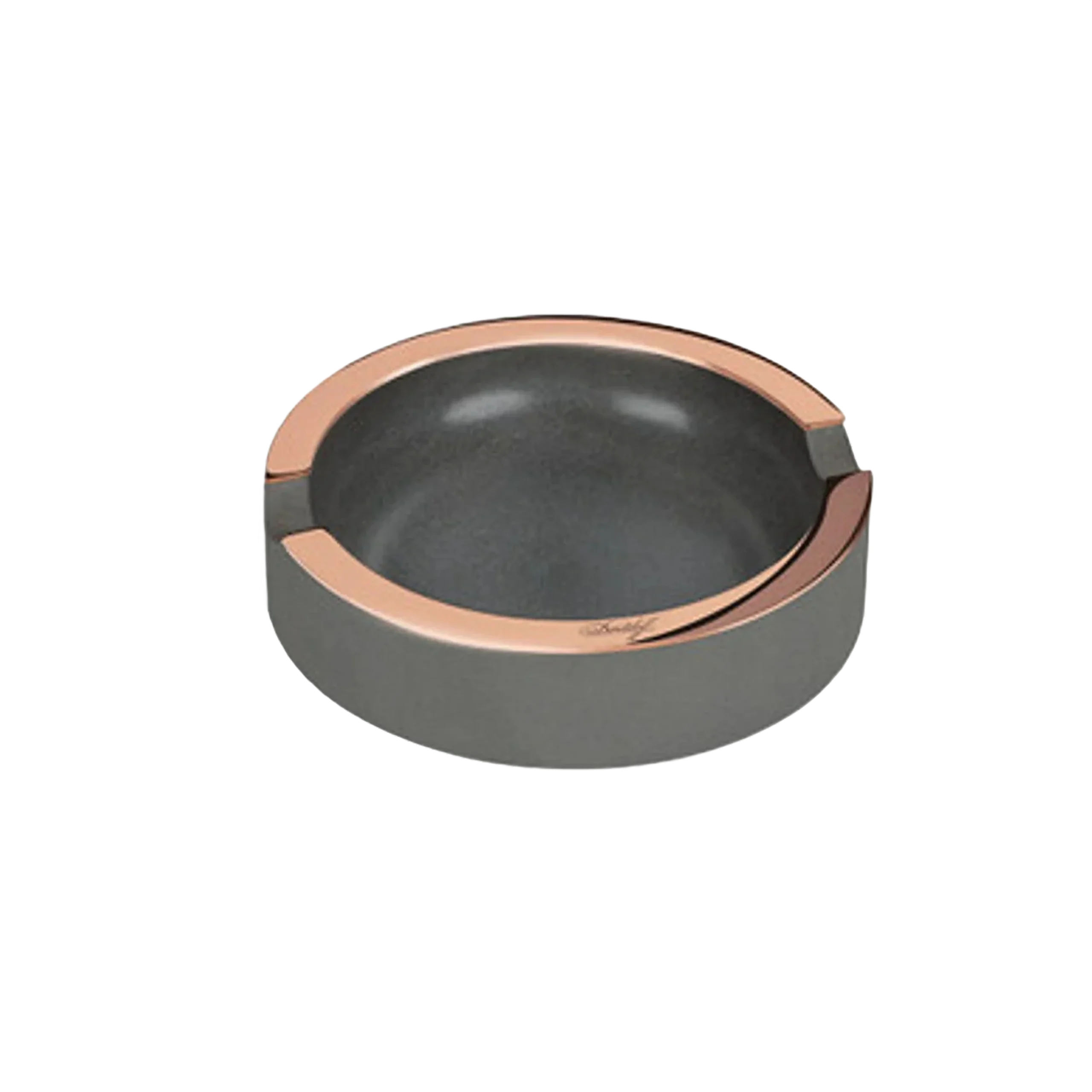 Davidoff Concrete Ashtray Small- Grey/Gold