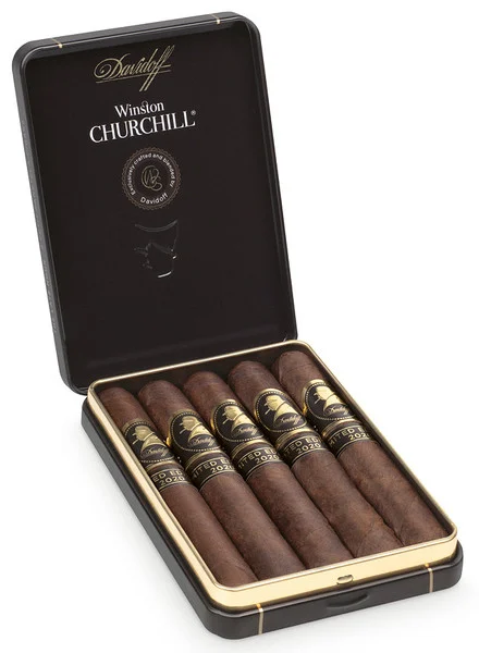 Davidoff Winston Churchill Late Hour Petite Panetela (4x38 / Tin Of 5)