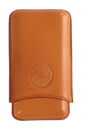 Diamond Crown 3 Finger Leather Robusto Case Tan