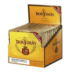 Don Tomas Clasico Coronitas Cigarillos 10 Tins of 10