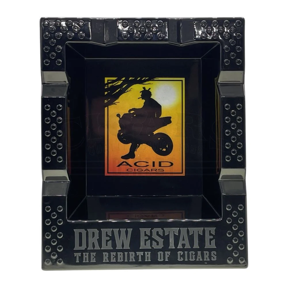 Drew Estate Black Acid Melamine 6 Cigar Ashtray