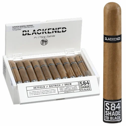 Drew Estate Blackened Shade to Black S84 Robusto (5" x 50)