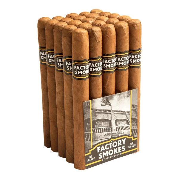 Drew Estate Factory Smokes Connecticut Shade Churchill (7x50 / Bundle 25)