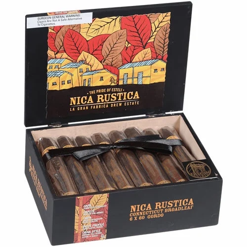 Drew Estate Nica Rustica Connecticut Broadleaf Gordo (6" x 60)