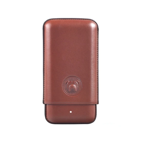 Dunhill White Spot Bulldog Brown Cigar Case – 3F Corona Extra