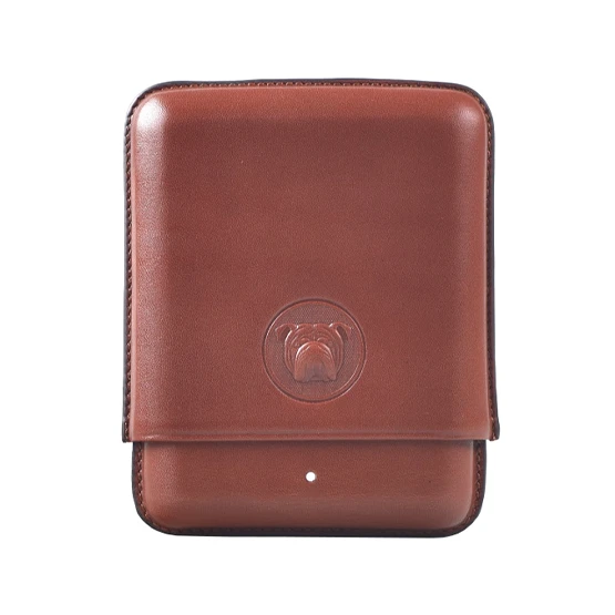 Dunhill White Spot Bulldog Brown Cigar Case – 4F Robusto