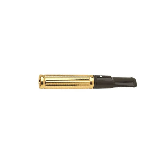 Dunhill White Spot Shortie Gold Plated Lines Cigarette Holder (CH6405)