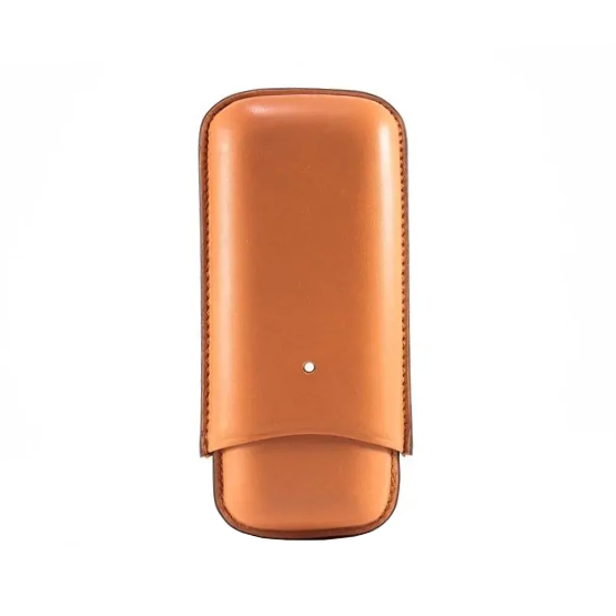 Dunhill White Spot Terracotta Cigar Case – 2 Robusto