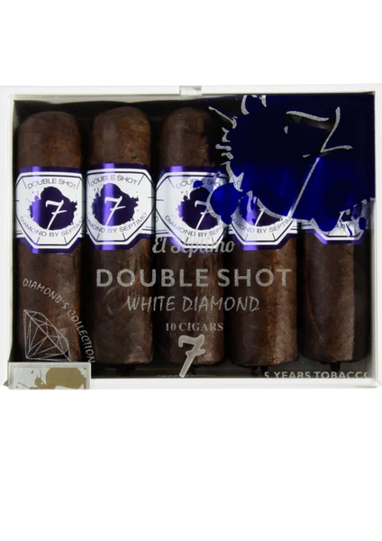 El Septimo Geneva Diamond Series Double Shot White (3.75x68 / Box 25)