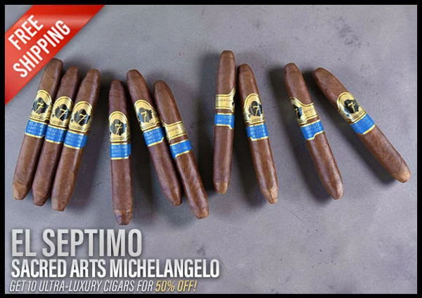 El Septimo The Sacred Arts Collection Michelangelo (5.5x50 / 10 Pack) + Free Shipping!