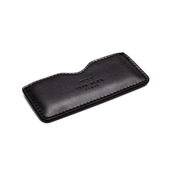 Elie Bleu Cigar Cutter Leather Pouch – Black