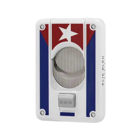 Elie Bleu Double Blade Cuban Flag Cigar Cutter