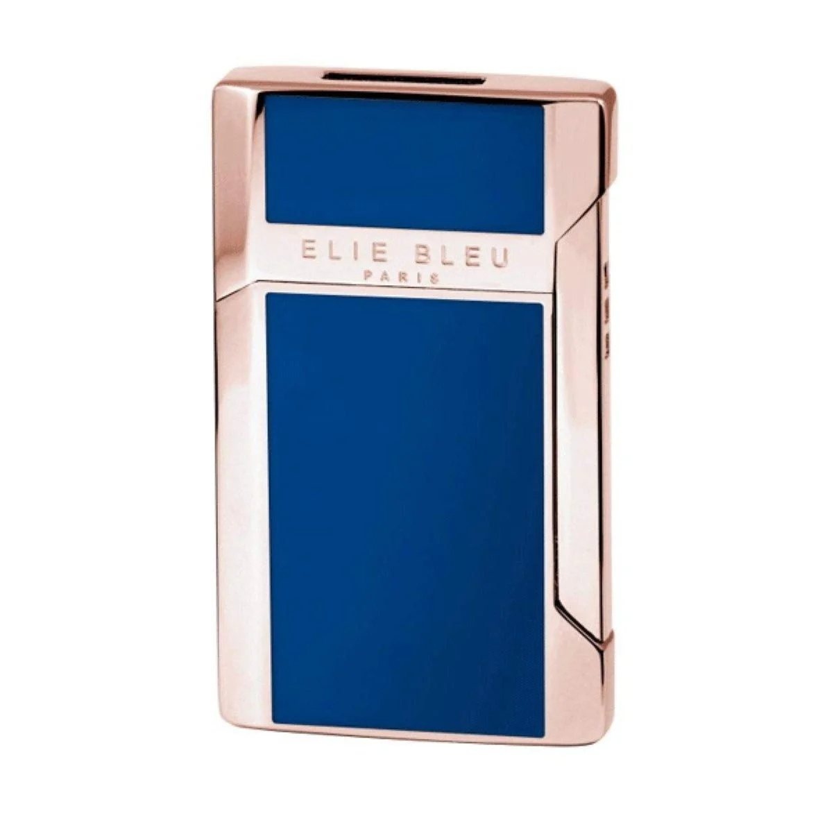 Elie Bleu J-12 Plano Rose & Blue Lacquer Lighter